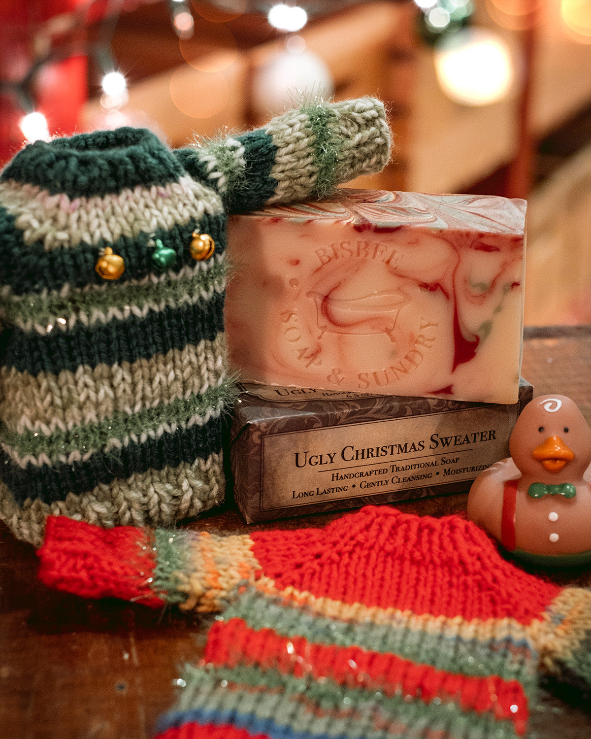 Ugly Christmas Sweater - Soap & Itty Bitty Sweater