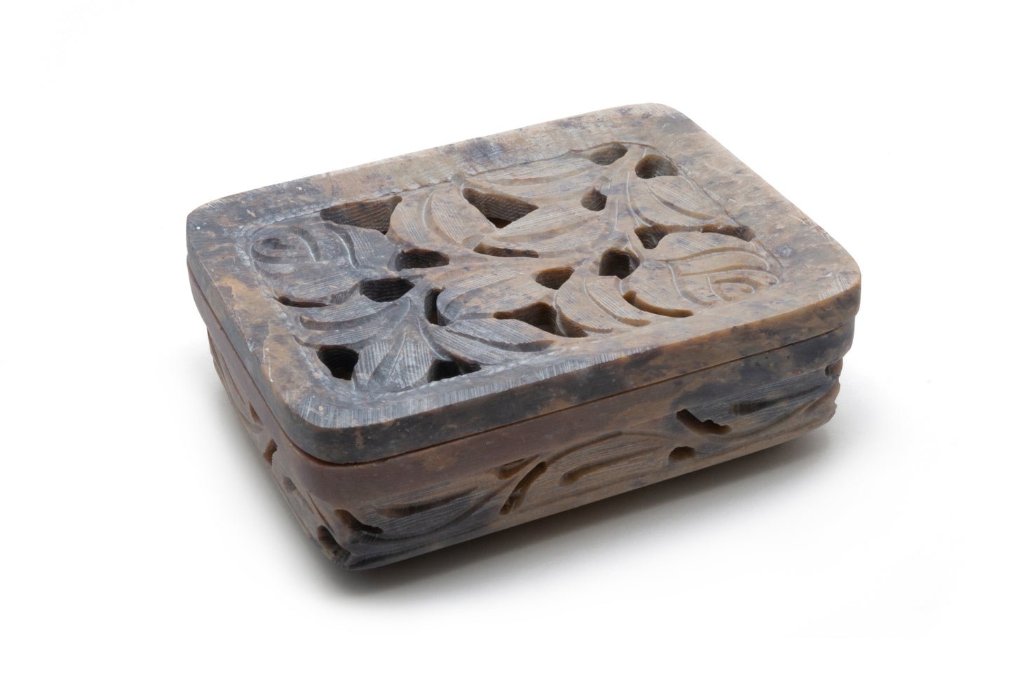 Rosebud - Carved Soapstone Soap Dish