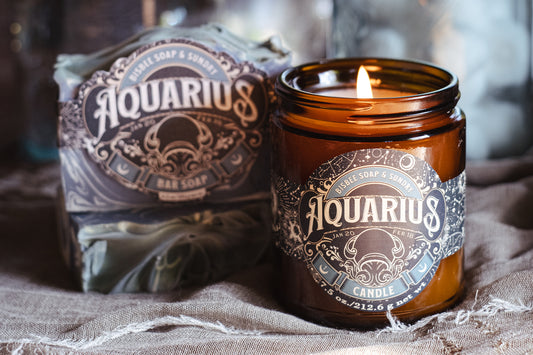 Aquarius Soap and Candle Set