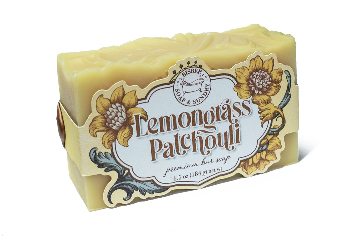 Lemongrass Patchouli Premium Handmade Soap - 6.5 oz
