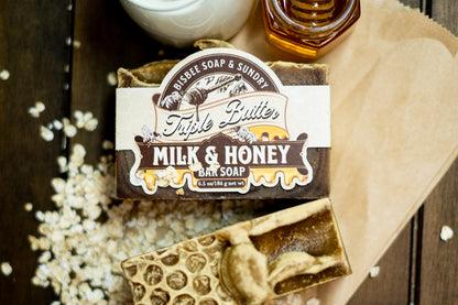 Triple Butter Milk & Honey - Premium Handmade Soap - 6.5 oz