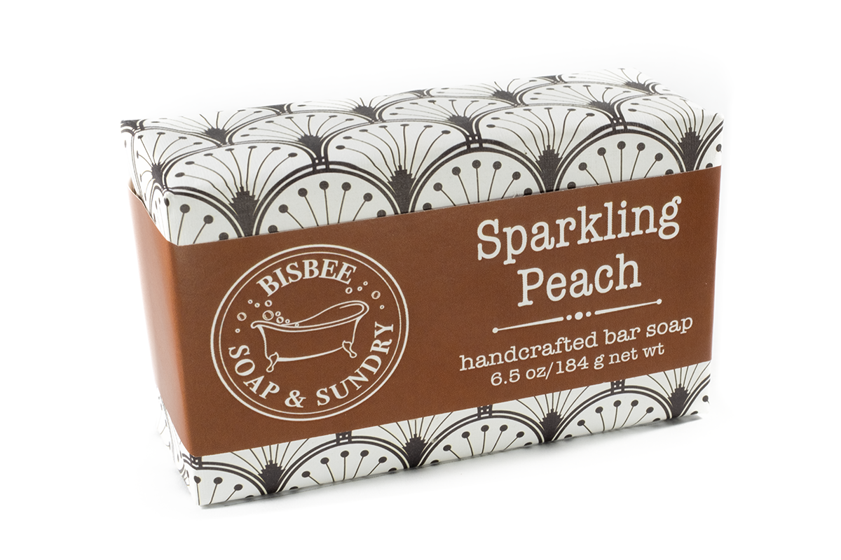 Sparkling Peach 6.5 oz - Handmade Soap