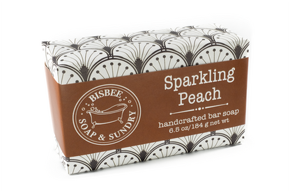 Sparkling Peach 6.5 oz - Handmade Soap