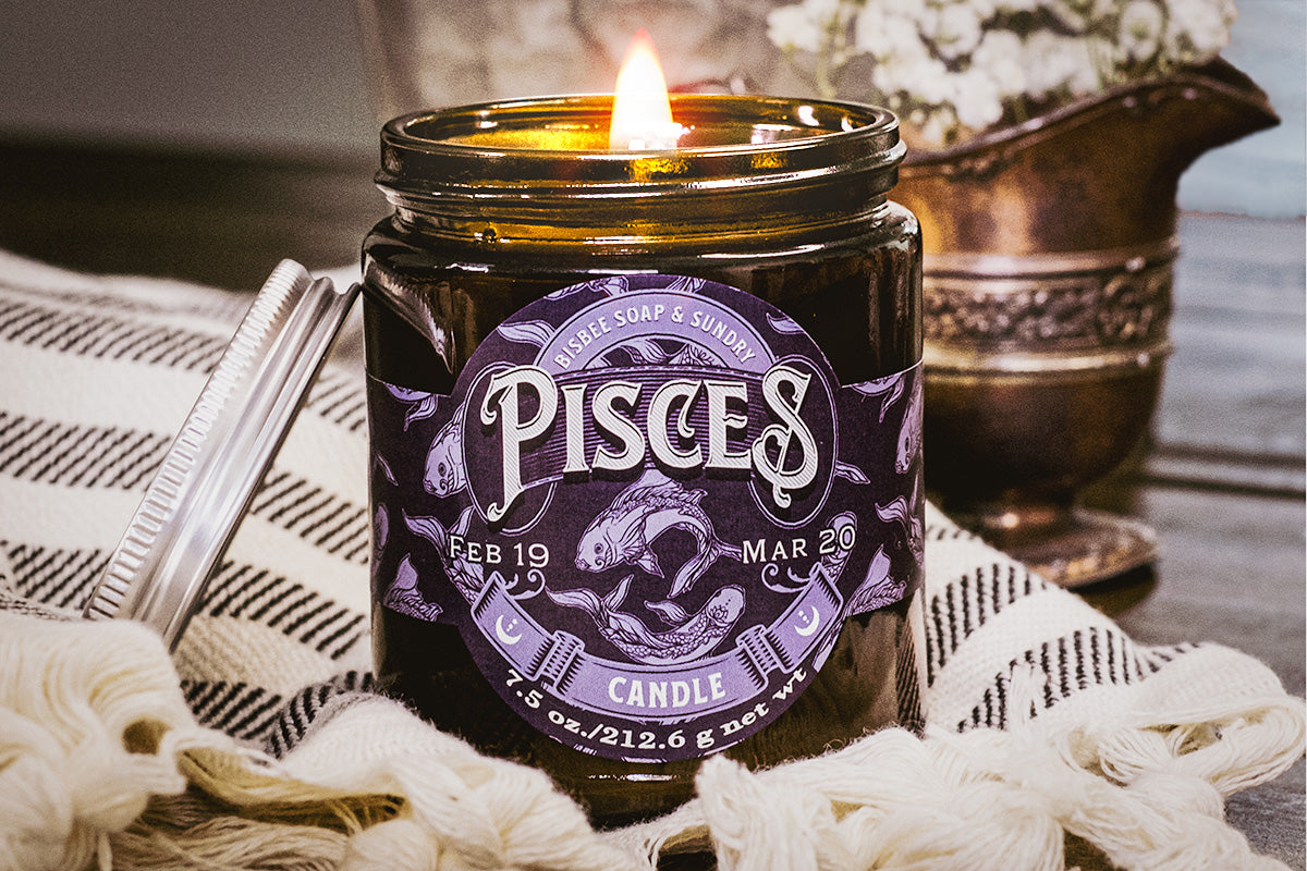 Pisces Candle